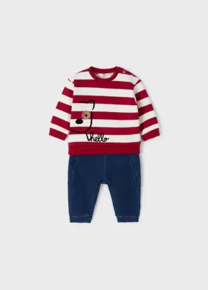 Baby Boys Red 2-Piece Set | Mayoral