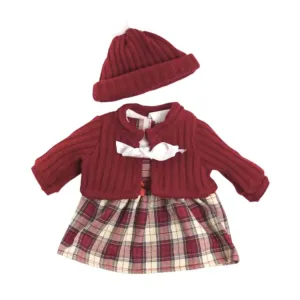 Baby Doll Clothes - Cold Weather Dress Set, 15"