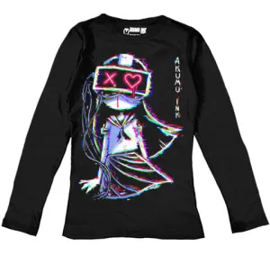 Glitched v3.0 Women Long Sleeve Tshirt