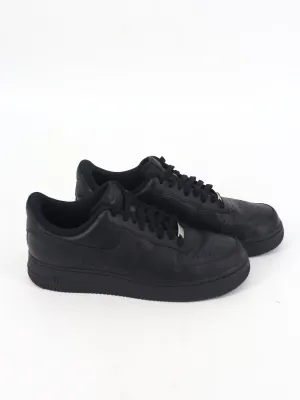 Men's Brand Logo Embroidered Sneakers,Black