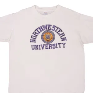 VINTAGE CHAMPION NORTHWESTERN UNIVERSITY TEE SHIRT 1980S SIZE XL MADE IN USA