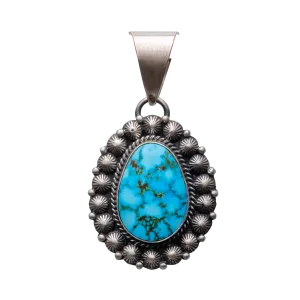 Webbed Kingman Turquoise Pendant | M&R Calladitto